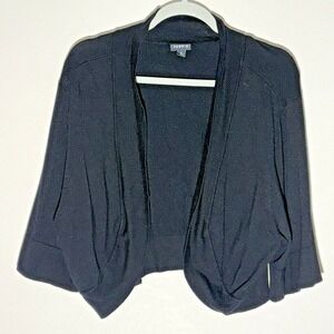 Torrid Black Open Front Cardigan Plus Size 4 Knit‎ Lightweight Sweater Topper